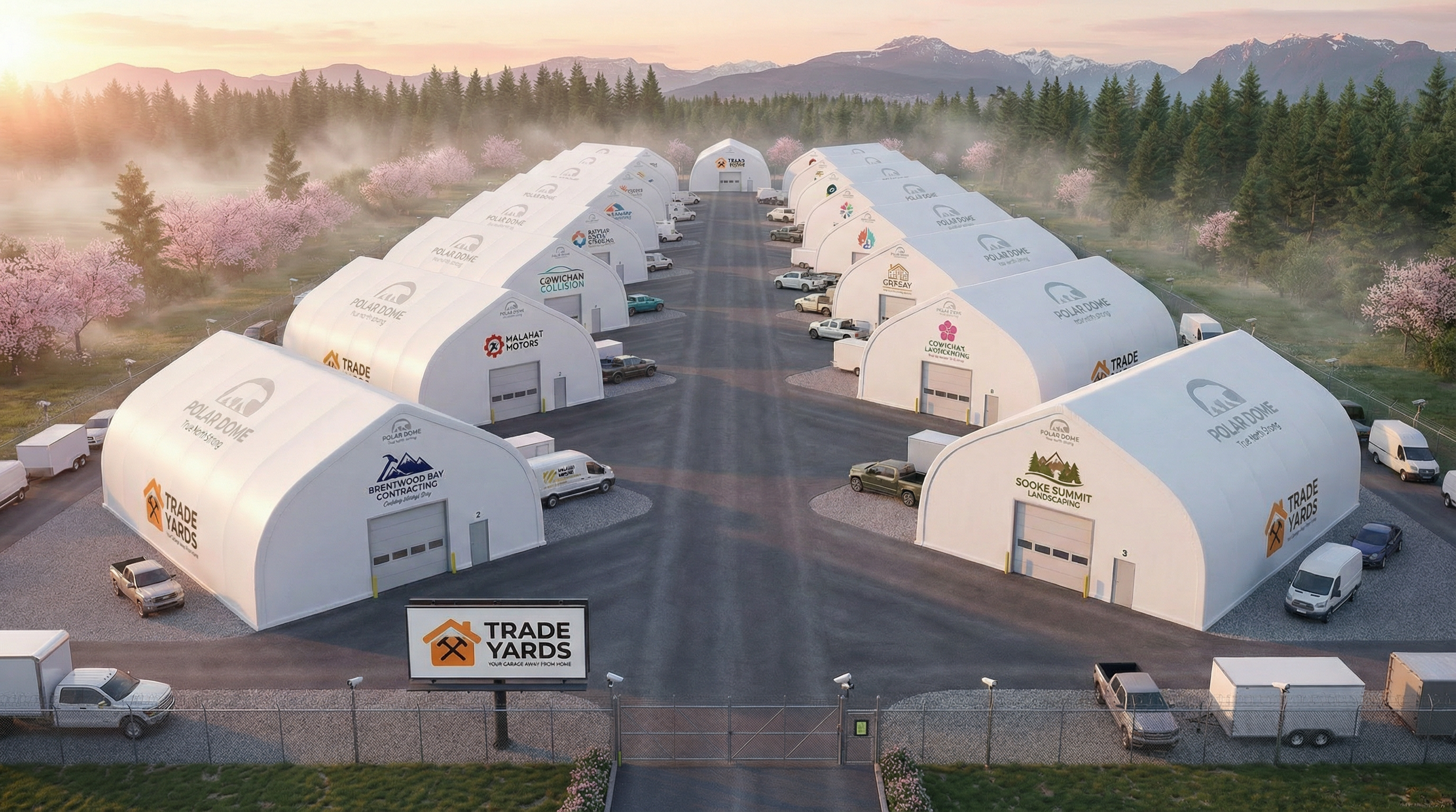 Trade Yards aerial view